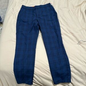 Bb Dakota Blue and Black Plaid Ankle Pants size 4